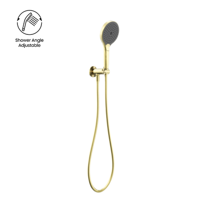 Nero Mecca Shower Bracket With Air Shower II Brushed Gold