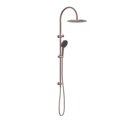 Nero Mecca Twin Shower With Air Shower II Brushed Bronze