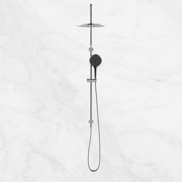 Nero Mecca Twin Shower with Air Shower II Chrome