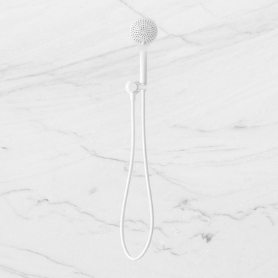 Mecca Hand Hold Shower With Air Shower Matte White