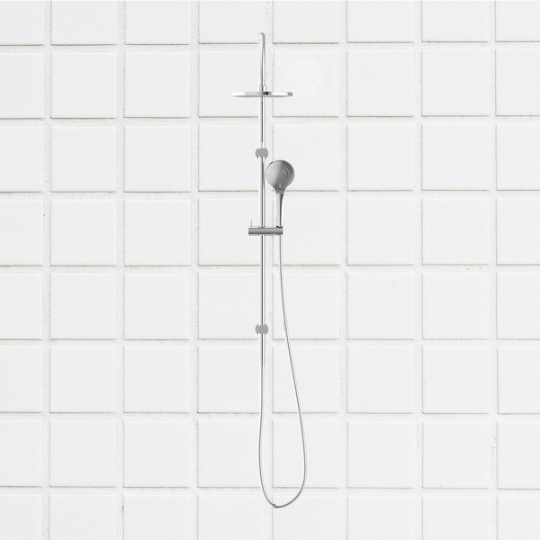 Nero Mecca Twin Shower with Air Shower Chrome