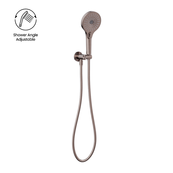 Nero Mecca Shower On Bracket Brushed Bronze