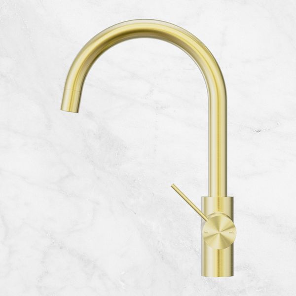 Mecca 3 Way Filtered Mixer Tap Brushed Gold