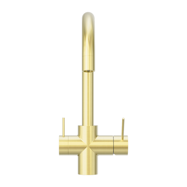 Mecca 3 Way Filtered Mixer Tap Brushed Gold