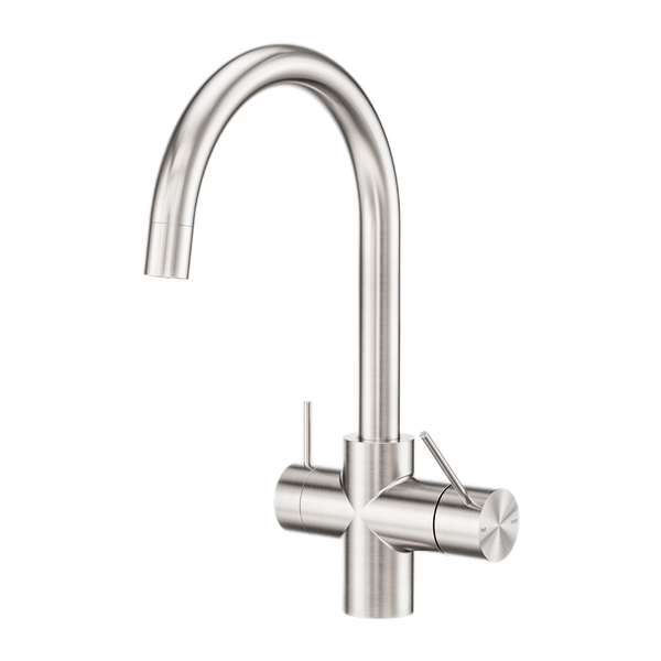 Nero Mecca 3 Way Filtered Mixer Tap Brushed Nickel