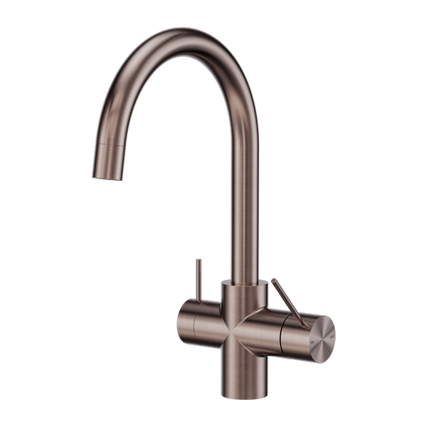 Mecca 3 Way Filtered Mixer Tap Bronze