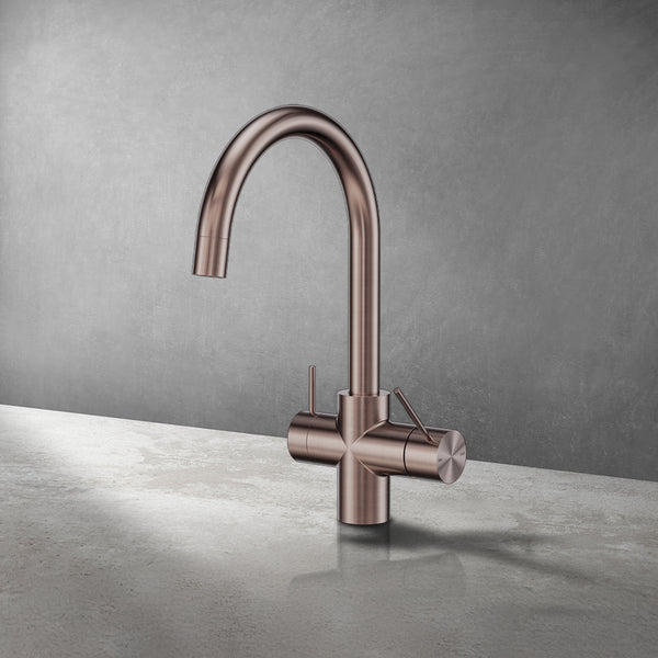 Mecca 3 Way Filtered Mixer Tap Bronze