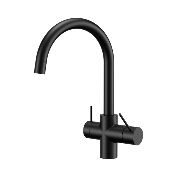 Nero Mecca 3 Way Filtered Mixer Tap Matte Black