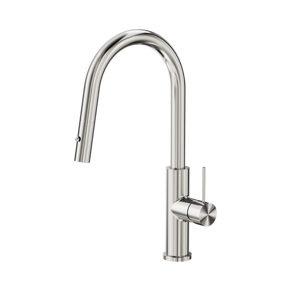 Nero Mecca Smart Sensor Pull Out Kitchen Mixer Brushed Nickel