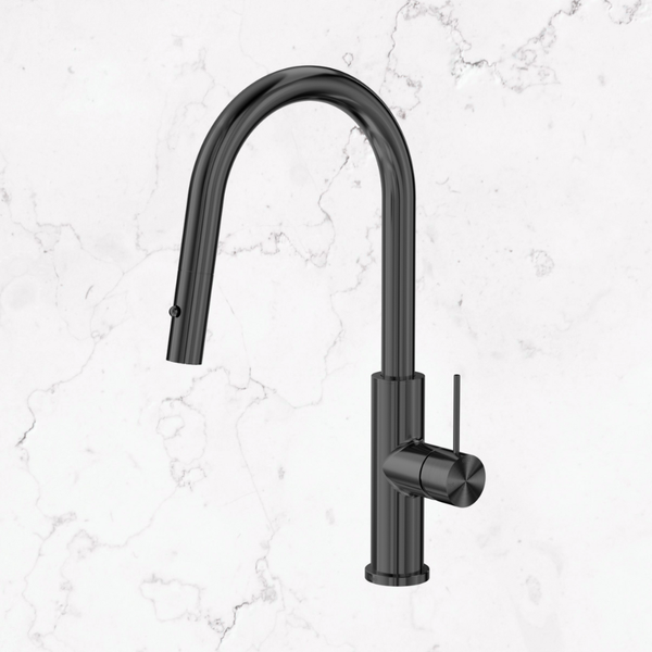 Nero Mecca Smart Sensor Pull Out Kitchen Mixer Gunmetal