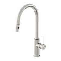 Nero Mecca Brushed Nickel Pull Out Mixer With Veggie Spray Function