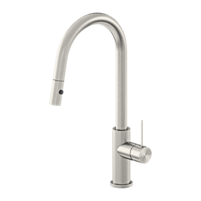 Nero Mecca Brushed Nickel Pull Out Mixer With Veggie Spray Function