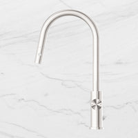 Mecca Brushed Nickel Pull Out Mixer With Veggie Spray Function