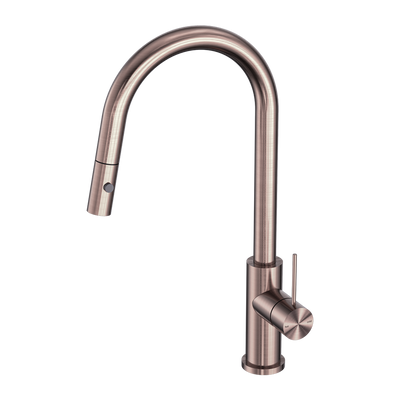 Nero Mecca Brushed Bronze Pull Out Sink Mixer With Veggie Spray Function Lead Free