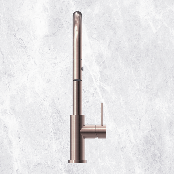 Nero Mecca Brushed Bronze Pull Out Sink Mixer With Veggie Spray Function