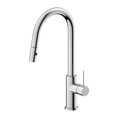 Nero Mecca Chrome Pull Out Sink Mixer With Veggie Spray Function