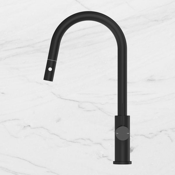 Nero Mecca Matte Black Pull Out Mixer With Veggie Spray Function