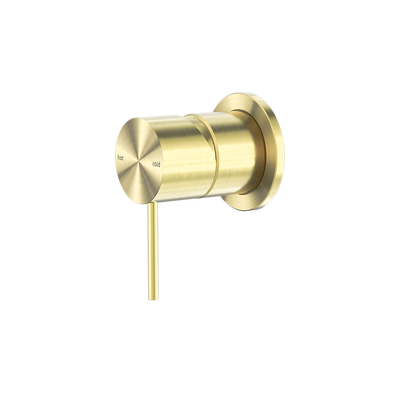 Mecca Shower Mixer with 60mm Plate Brushed Gold