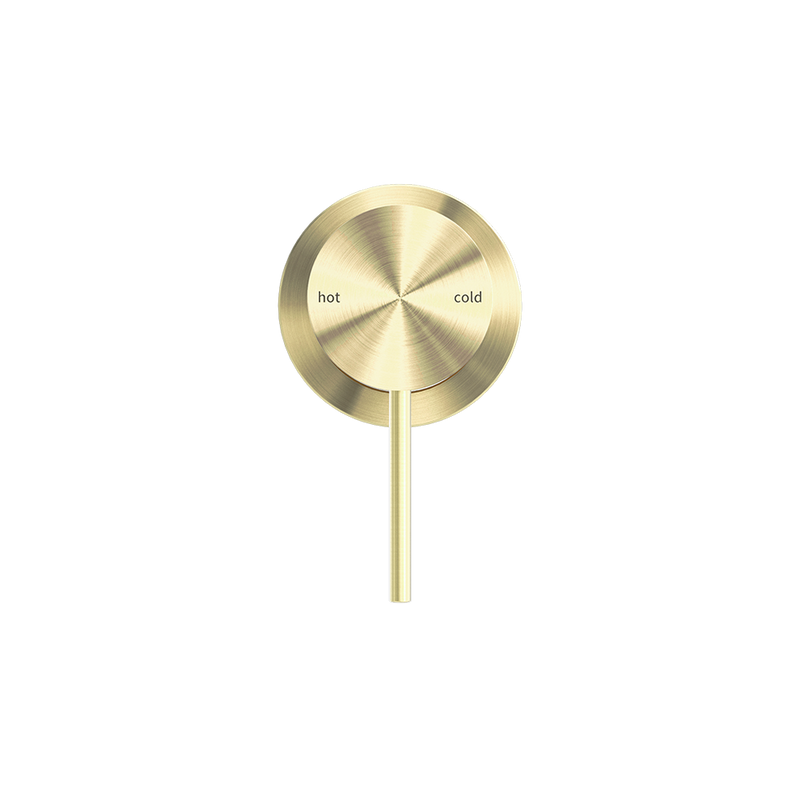 Mecca Shower Mixer with 60mm Plate Brushed Gold