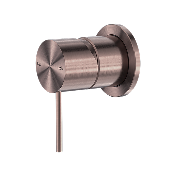 Nero Mecca Shower Mixer with 60mm Plate Brushed Bronze