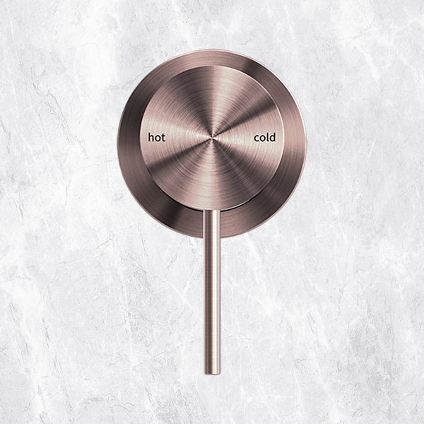 Nero Mecca Shower Mixer with 60mm Plate Brushed Bronze