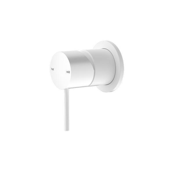 Nero Mecca Shower Mixer with 60mm Plate Matte White