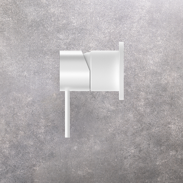 Nero Mecca Shower Mixer with 60mm Plate Matte White