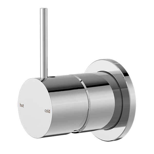 Nero Mecca Shower Mixer 60mm Handle Up Plate Chrome