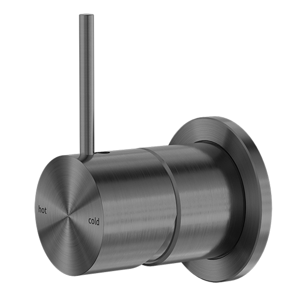 Nero Mecca Shower Mixer 60mm Handle Up Plate Gun Metal