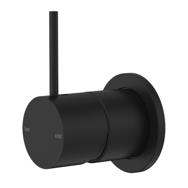 Nero Mecca Shower Mixer 60mm Handle Up Plate Matte Black