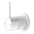 Nero Mecca Shower Mixer 60mm Handle Up Plate Matte White