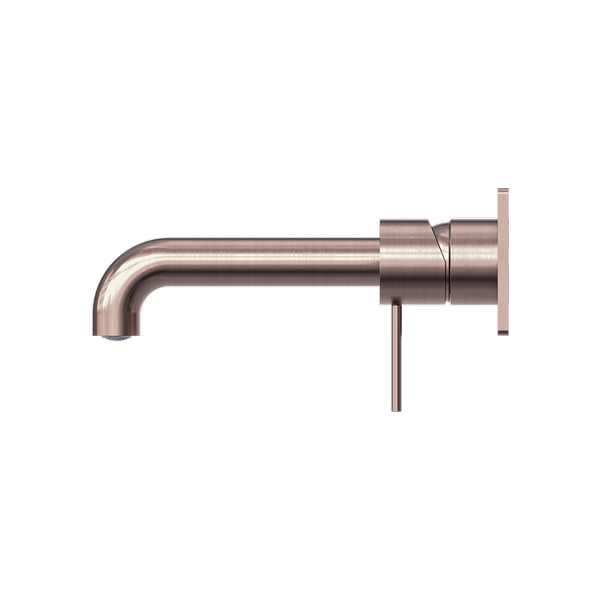 Nero Mecca Wall Basin/Bath Mixer 185mm Brushed Bronze