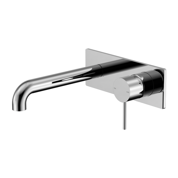 Nero Mecca Wall Basin/Bath Mixer 260mm Chrome