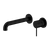 Nero Mecca Wall Basin/Bath Mixer Separate Back Plate 230mm Matte Black