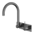 Nero Mecca Wall Basin/Bath Mixer Swivel Spout Handle Up Gun Metal