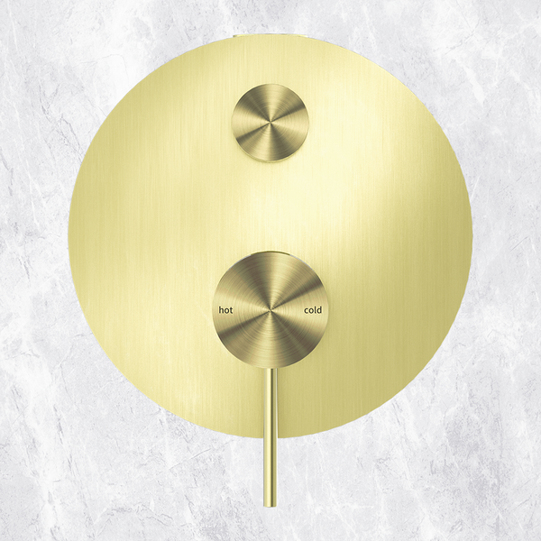 Nero Mecca Shower Mixer with Divertor Brushed Gold