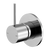 Nero Mecca Shower Mixer Handle Up 80mm Plate Chrome