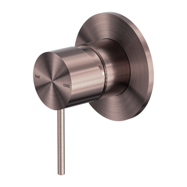 Nero Mecca Shower Mixer 80mm Plate Brushed Bronze