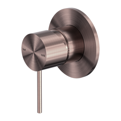Nero Mecca Shower Mixer 80mm Plate Brushed Bronze