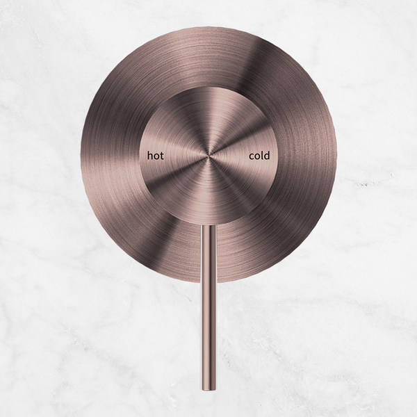 Nero Mecca Shower Mixer 80mm Plate Brushed Bronze