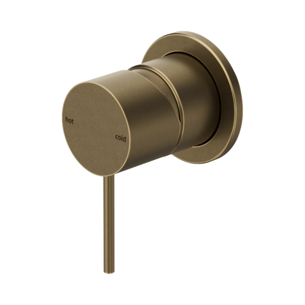 Nero Mecca Shower Mixer 60mm Plate (Complete Kit) Tumbled Antique Brass