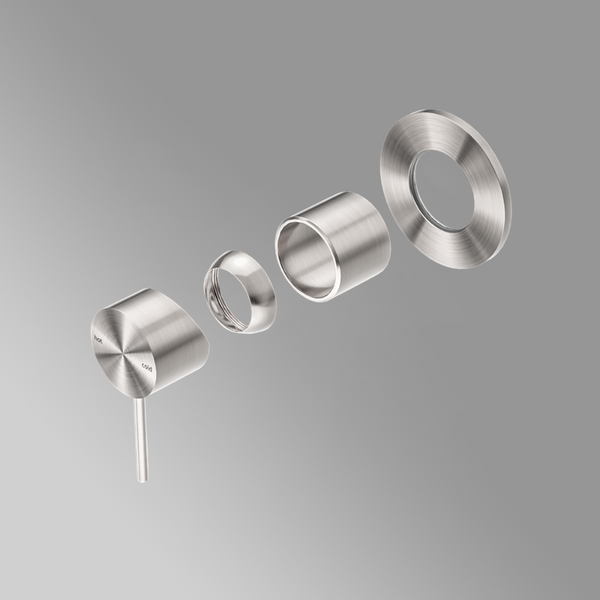 Nero Mecca Shower Mixer 80mm (Trim Kit Only) Brushed Nickel