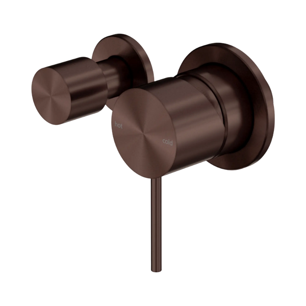 Nero Mecca Shower Mixer With Horizontal 2 Way Diverter (Complete Kit) Rome Bronze Lead Free
