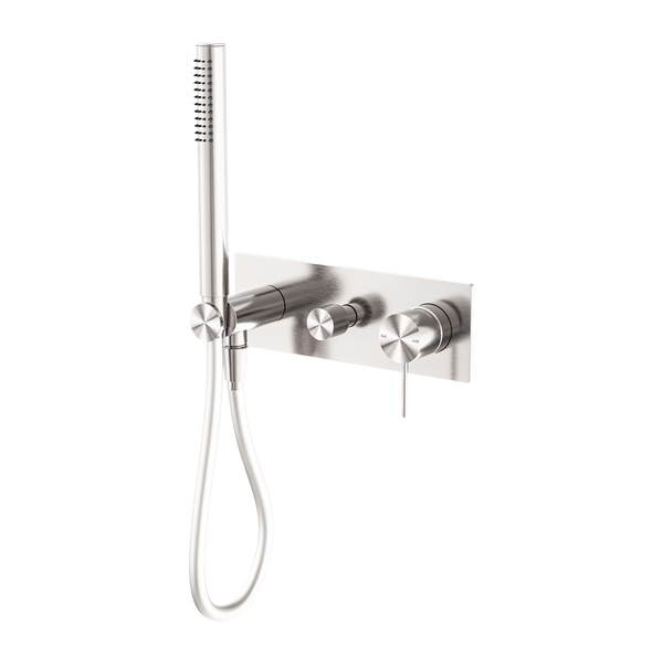 Nero Mecca Shower Mixer Divertor System Brushed Nickel