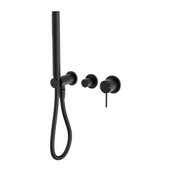 Nero Mecca Shower Mixer Divertor System Separate Back Plate Matte Black