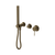Nero Mecca Shower Mixer Diverter System Separate Back Plate II (Complete Kit) Tumbled Antique Brass
