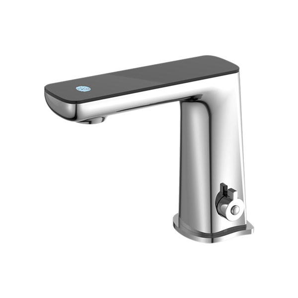 Nero Claudia Sensor Mixer with Black Top Display Chrome