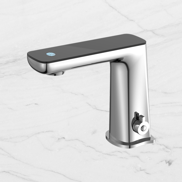 Nero Claudia Sensor Mixer with Black Top Display Chrome