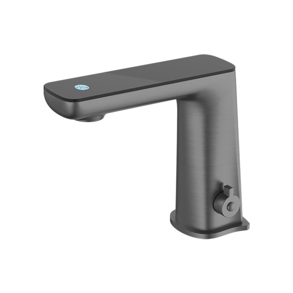 Nero Claudia Sensor Mixer with Black Top Display Brushed Gunmetal