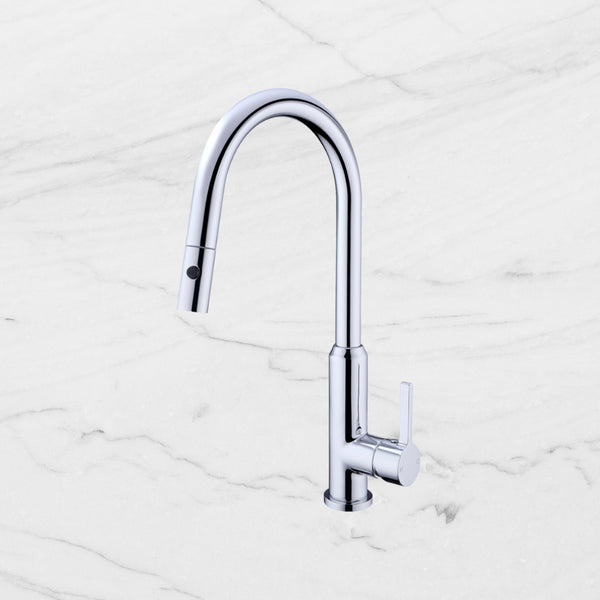 Nero Pearl Pull Out Sink Mixer With Veggie Spray Function Chrome